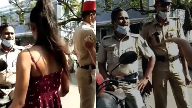 எங்க ட்ரெஸ் பத்தி யார் புகார் கொடுத்தா? - கேள்வி கேட்ட போலிஸுக்கு பெண்கள் பதிலடி - புதுவையில் பரபரப்பு!