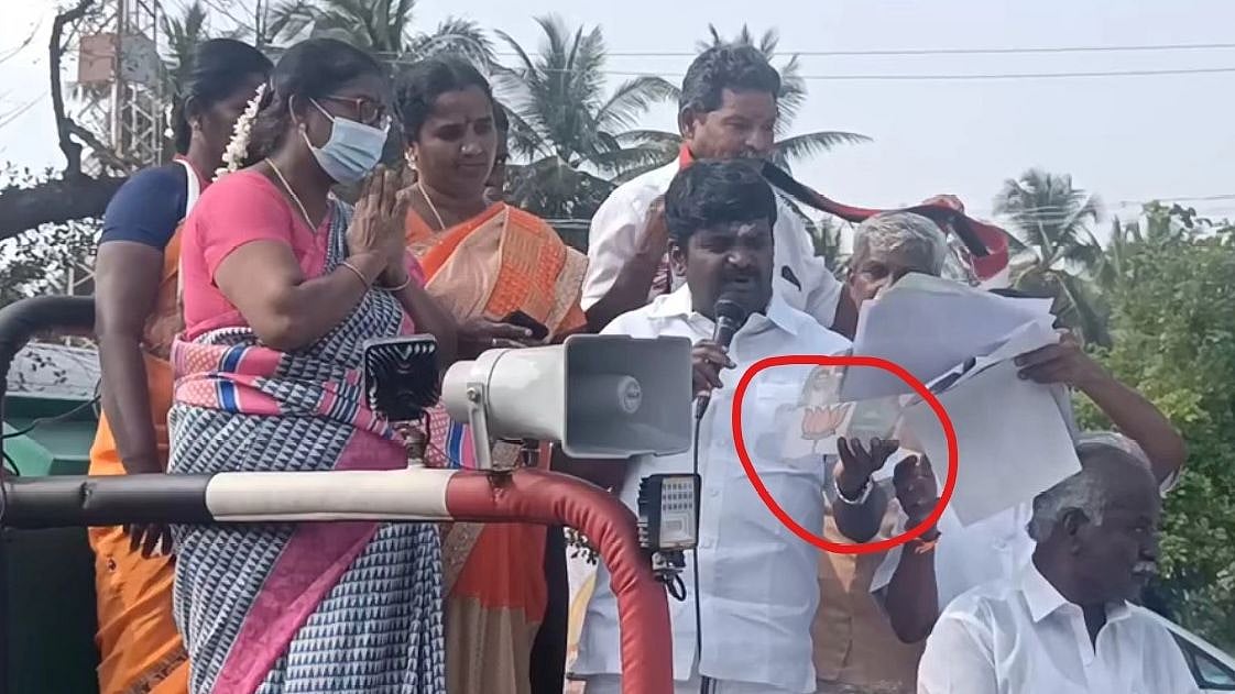 தாமரை சின்னத்திற்கு வாக்கு சேகரித்த விஜயபாஸ்கர்.. கட்சியிலிருந்து நீக்கக்கோரி அதிமுகவினர் முனுமுனுப்பு?