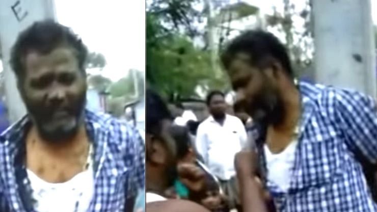 விளையாடிக் கொண்டிருந்த சிறுமிகளிடம் சில்மிஷம்.. ஆசாமியை கம்பத்தில் கட்டிவைத்து அடித்த மக்கள்!