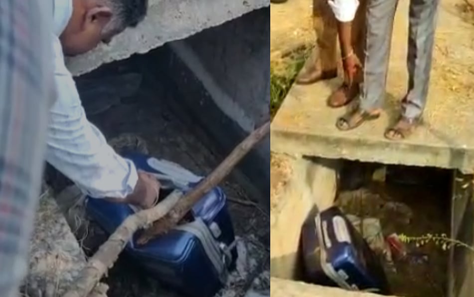 கால்வாயில் ரத்தக்கறையுடன் வந்த சூட்கேஸ்; திறந்த பார்த்த போலிஸாருக்கு அதிர்ச்சி; திருப்பூர் அருகே பரபரப்பு