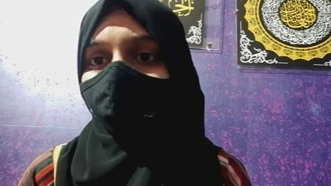 "நான் கவலைப்படவில்லை - ஹிஜாப் அணிவேன்.. ".. காவித்துண்டு கும்பலுக்கு இஸ்லாமிய மாணவி பதிலடி!