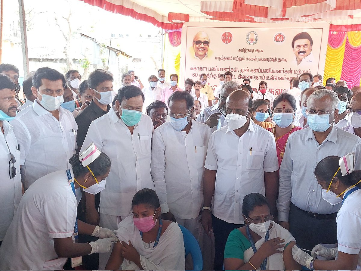 “தமிழகத்தில் 90% பேர் முதல் டோஸ் தடுப்பூசி செலுத்தியுள்ளனர்” : அமைச்சர் மா.சுப்பிரமணியன் தகவல்!