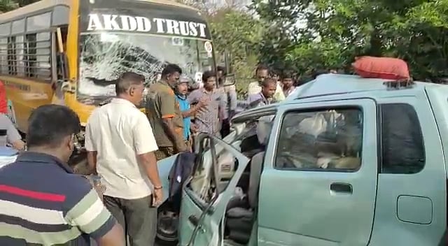 “நேருக்கு நேர் மோதிய வாகனங்கள்.. அதிவேகத்தால் பறிபோன 3 உயிர்கள்” :  உடலை மீட்க போராடிய ஊர்மக்கள்!