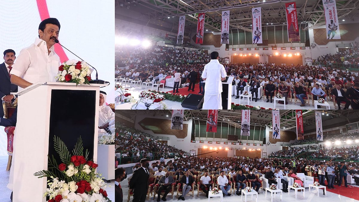 “தமிழை - தமிழ்நாட்டை விட்டுவிடாமல்.. தமிழை - தமிழரை வளர்ப்போம்!” : துபாய் தமிழர்களிடையே முதல்வர் உரை !