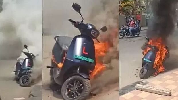நடுரோட்டில் மளமளவென தீப்பற்றி எரிந்த ‘ஓலா எலக்ட்ரிக் ஸ்கூட்டர்’.. புனேவில் பகீர் சம்பவம் - பின்னணி என்ன?