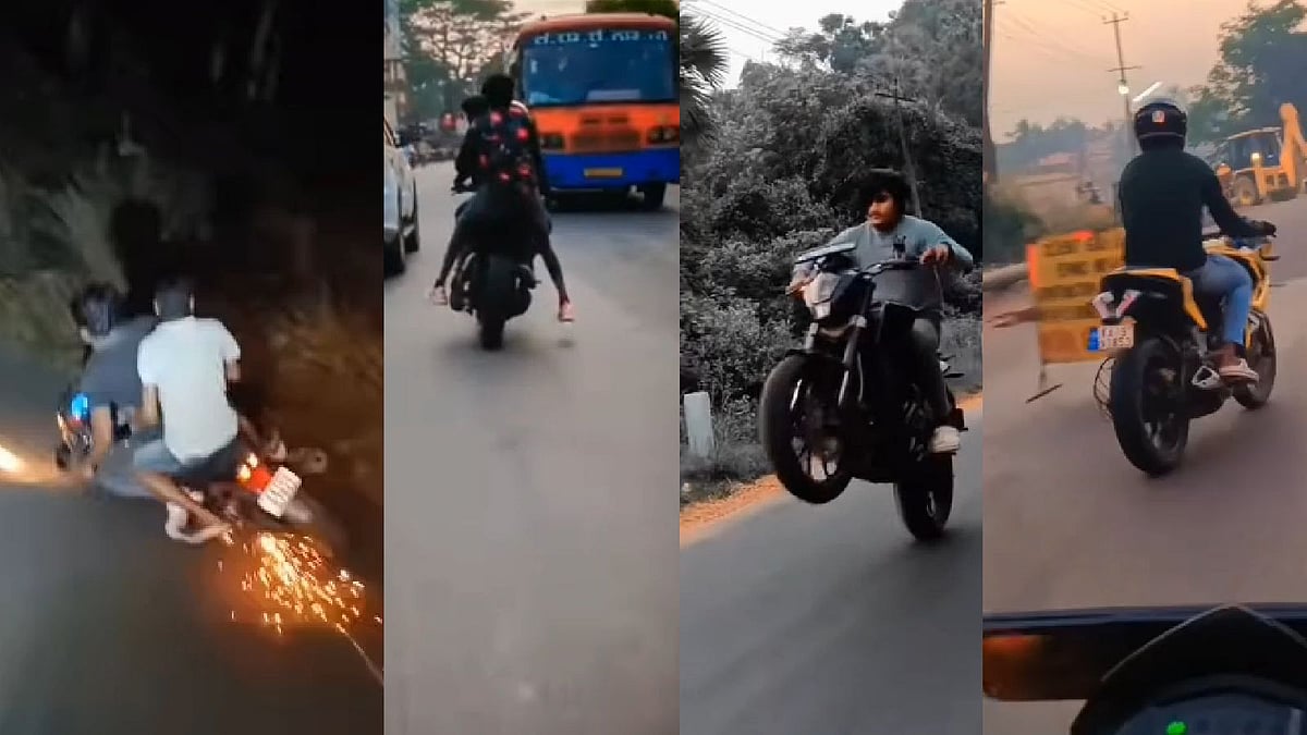 பொதுமக்களுக்கும் இடையூறாக ‘பைக் ஸ்டண்ட்’ செய்த இளைஞர்கள்.. சினிமா பாணியில் ‘செக்’ வைத்த போலிஸ்!