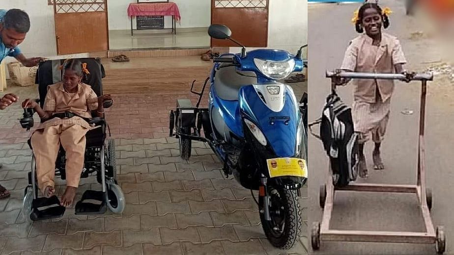 பள்ளிக்குச் செல்ல சிரமப்பட்ட மாற்றுத்திறனாளி மாணவி.. உதவிக்கரம் நீட்டிய திமுக MLA - நெகிழ வைத்த முதல்வர்!