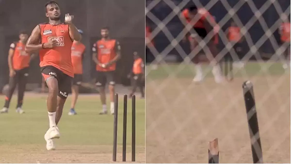 ஸ்டம்பை இரண்டாக உடைத்த ‘யார்க்கர் கிங்’.. பீட்டர்சன் பாராட்டிய இந்தியர்..! #SportsUpdates