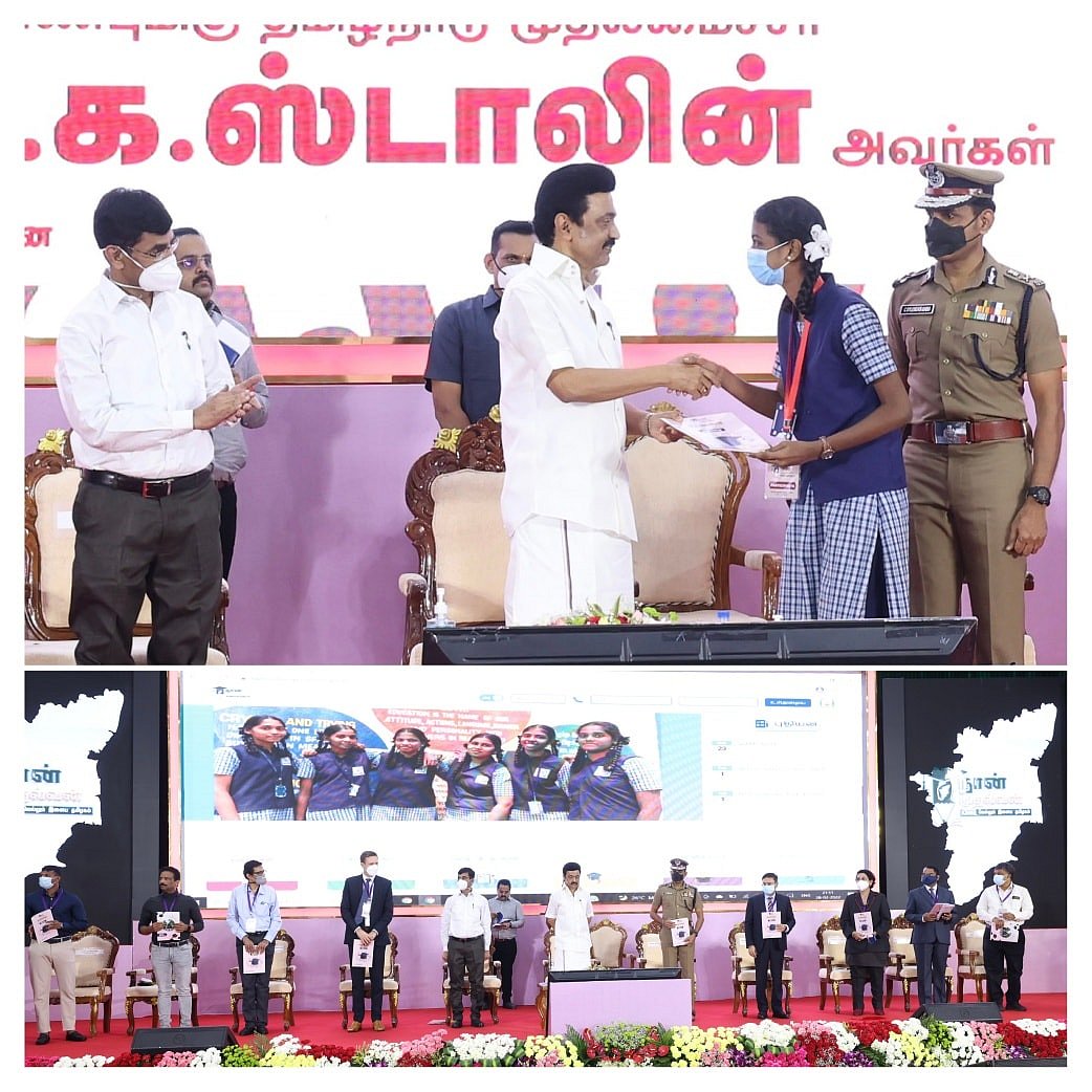 இளைஞர்களின் எதிர்காலம் சிறக்க “நான் முதல்வன்” திட்டத்தை தொடங்கி வைத்தார் முதல்வர் மு.க.ஸ்டாலின்! (ALBUM)