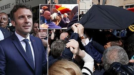 தேர்தலில் வெற்றி பெற்ற அடுத்த நாளே.. பிரான்ஸ் அதிபர் மேக்ரான் மீது தக்காளி வீச்சு! #5IN1_WORLD