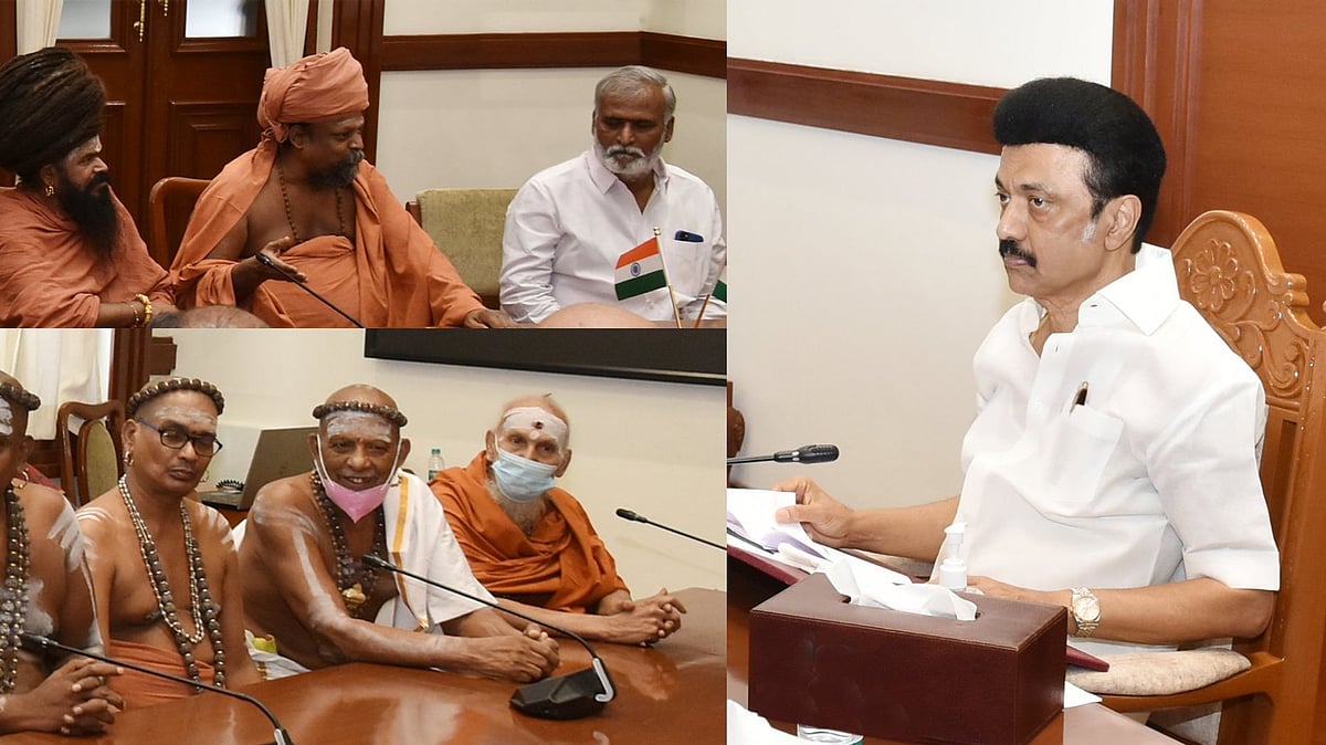 “முதல்வர் மு.க.ஸ்டாலின் அரசு ஆன்மிக அரசு..” : தி.மு.க அரசை பாராட்டி புகழாரம் சூட்டிய ஆதீனங்கள் !