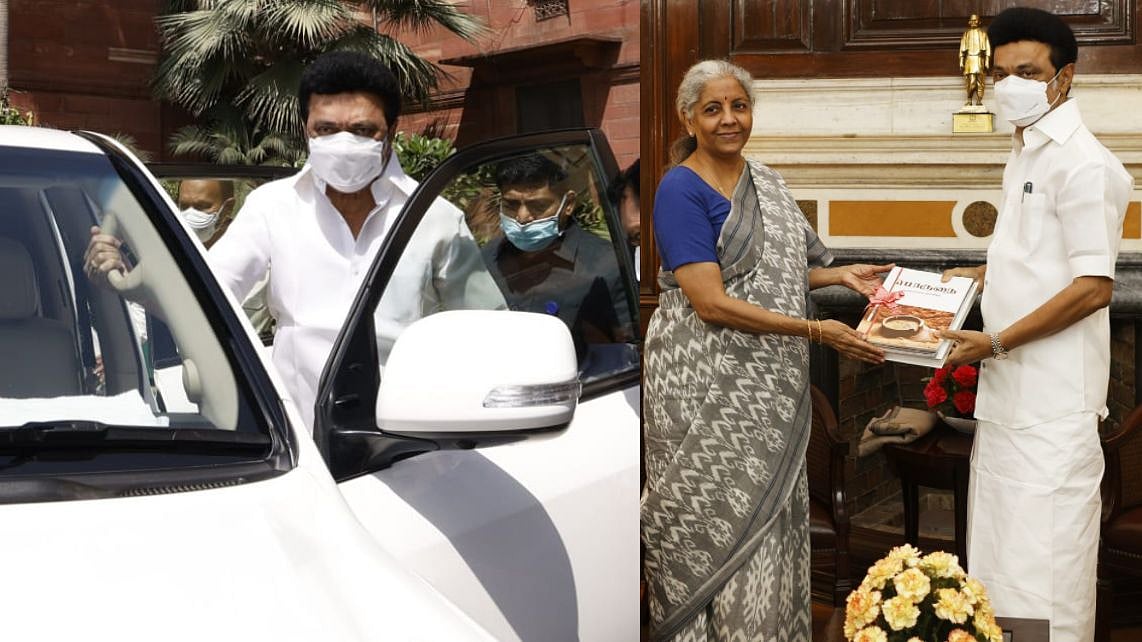 முதல்வர் மு.க.ஸ்டாலினின் இன்றைய டெல்லி விசிட்: நிர்மலா சீதாராமனுக்கு பொருநை நாகரிகம் புத்தகம் பரிசளிப்பு!