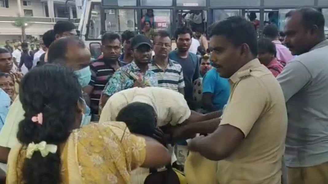 மதுபோதையில் தவறாக நடக்க முயன்ற நபரை வெளுத்து எடுத்த நெல்லை பெண் - குவியும் பாராட்டு!