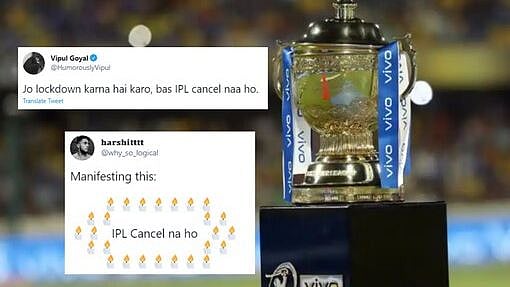 “ஐ.பி.எல் போட்டிகள் ரத்து?” : டெல்லி வீரருக்கு கொரோனா தொற்று உறுதியானதால் வைரலாகும் #Cancel_IPL மீம்ஸ்!
