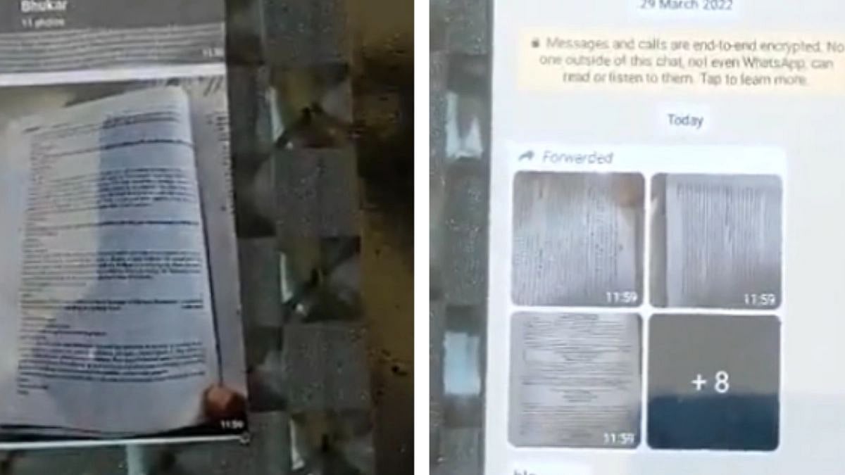 தேர்வு அட்டையில் போனை மறைத்து வாட்ஸ் அப்பில்.. காப்பி அடிப்பதில் எந்திரன் சிட்டியை மிஞ்சிய ஹரியானா மாணவன்