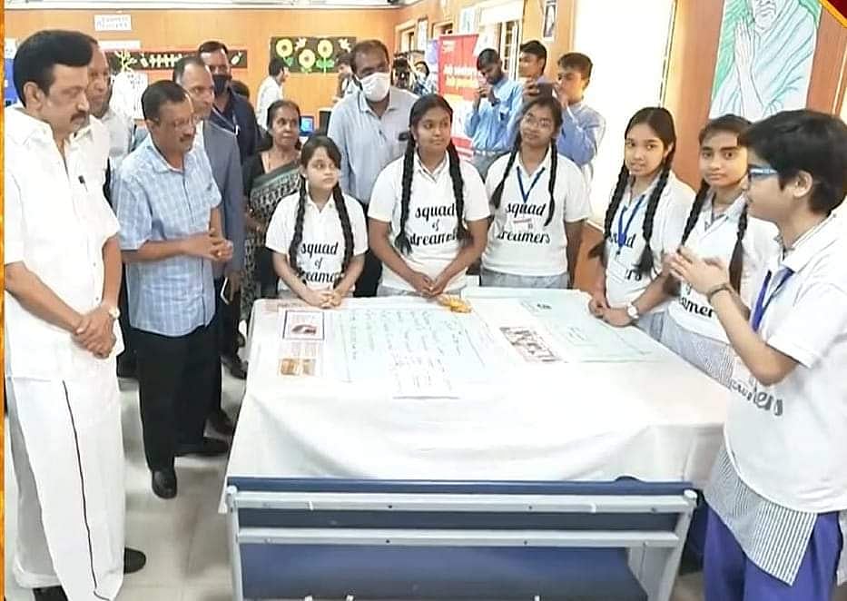 ”தமிழ்நாட்டிலும் மாதிரி பள்ளி அமைக்கப்படும்” - டெல்லி பள்ளியில் முதல்வர் மு.க.ஸ்டாலினை வரவேற்ற மாணவர்கள்!