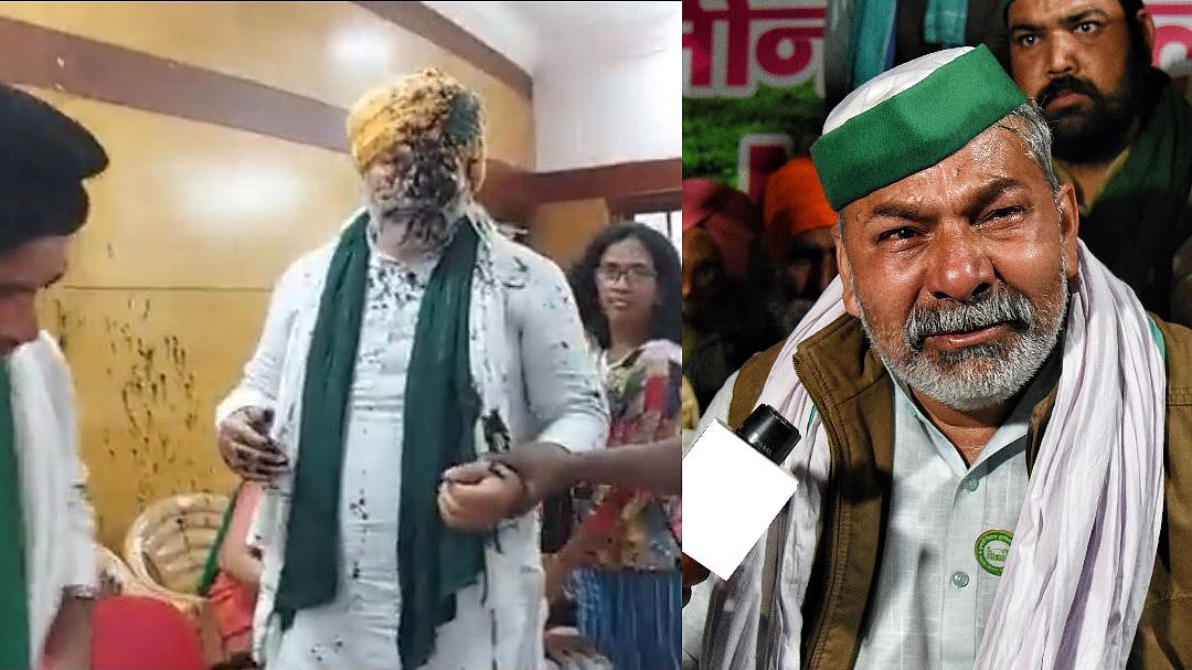 வேளாண் சட்டங்களுக்கு எதிராக போராடிய விவசாய சங்க தலைவர் மீது கருப்பு மை வீசி தாக்குதல் : பின்னணி என்ன?