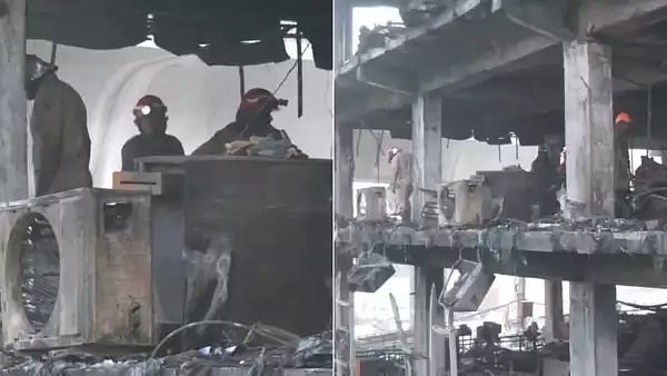 வணிக வளாக தீ விபத்தில் உடல் கருகி 27 பேர் பலி.. டெல்லியில் கோர சம்பவம் - மீட்புப் பணி படங்கள்! 