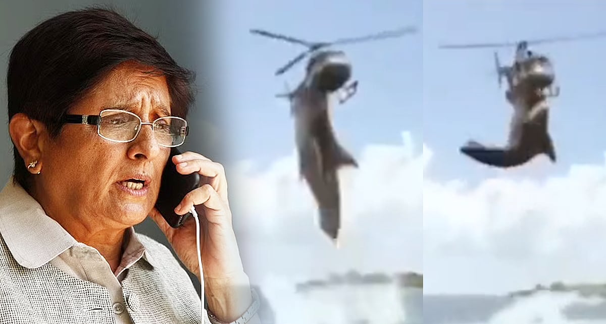 என்னது அது கிராஃபிக்ஸா? கீழ விழுந்தாலும்... : ட்ரோலுக்கு ஆளான கிரண் பேடி.. வறுத்தெடுத்த நெட்டிசன்ஸ்!