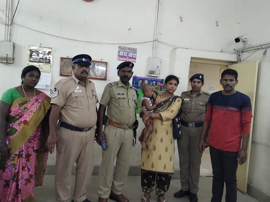 சென்ட்ரல் ஸ்டேஷனில் காணாமல்போன 1.5வயது குழந்தை 30 நிமிடத்தில் மீட்கப்பட்டது எப்படி? ரயில்வே போலிஸ் அதிரடி