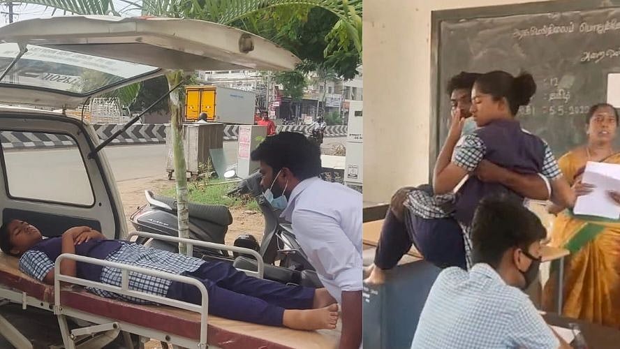 ரத்த குழாயில் அடைப்பு .. அறுவை சிகிச்சை செய்துகொண்டு ஆம்புலன்ஸில் வந்து பொதுத்தேர்வு எழுதிய மாணவி!