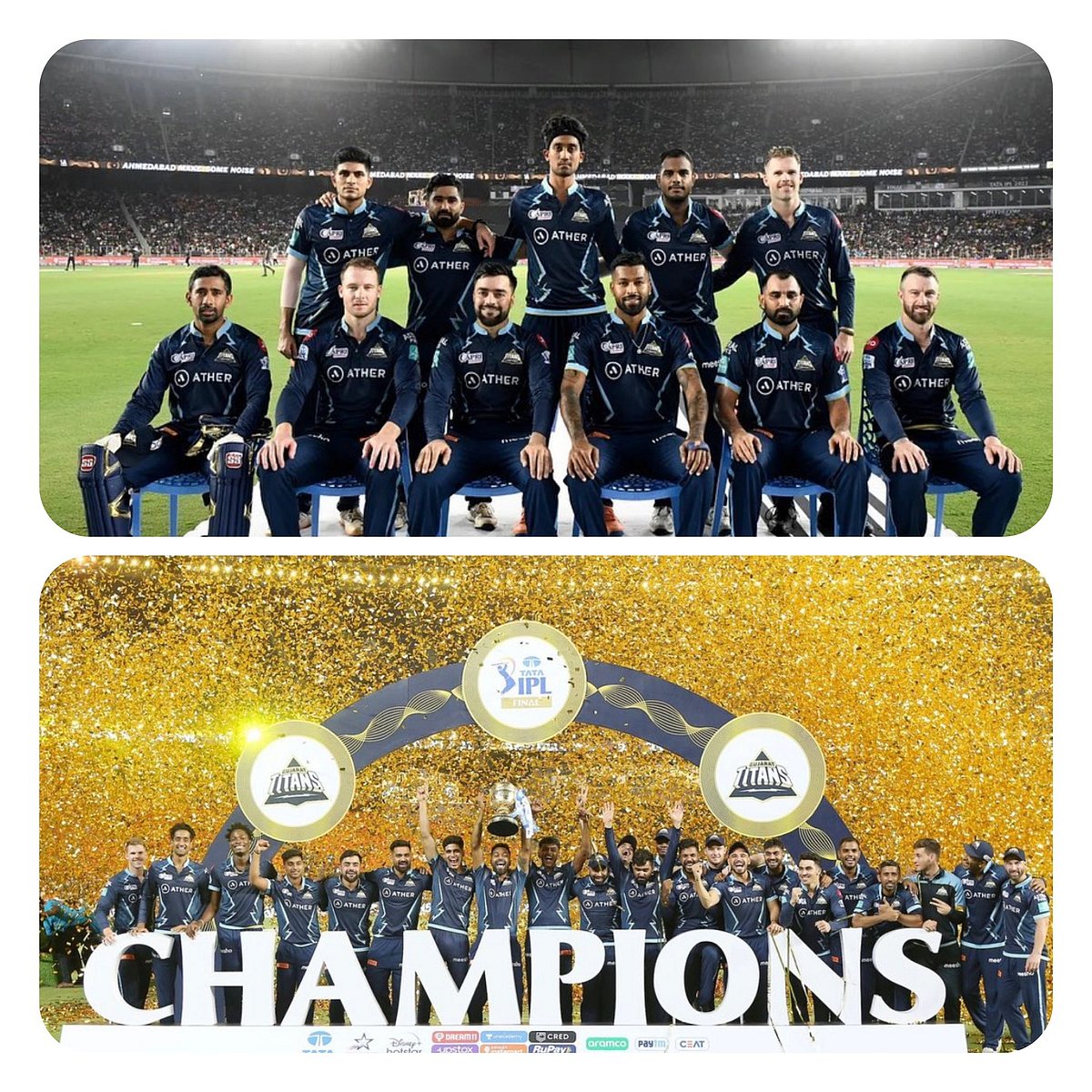 #IPL2022 : அறிமுக சீசனிலேயே சாம்பியன் ஆன குஜராத் டைட்டன்ஸ் : சாதித்துக் காட்டிய ஹர்திக் & கோ! (Photos)