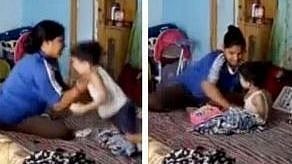 “2 வயது கைக்குழந்தையை அடித்து துன்புறுத்திய பணிப்பெண்..” : நெஞ்சை பதற வைக்கும் CCTV காட்சி!