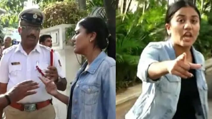 ”நான் யார் தெரியுமா.. காரை சிக்னல்ல நிறுத்த முடியாது”: போலிஸாரிடம் வாக்குவாதம் செய்த பா.ஜ.க MLA மகள்!