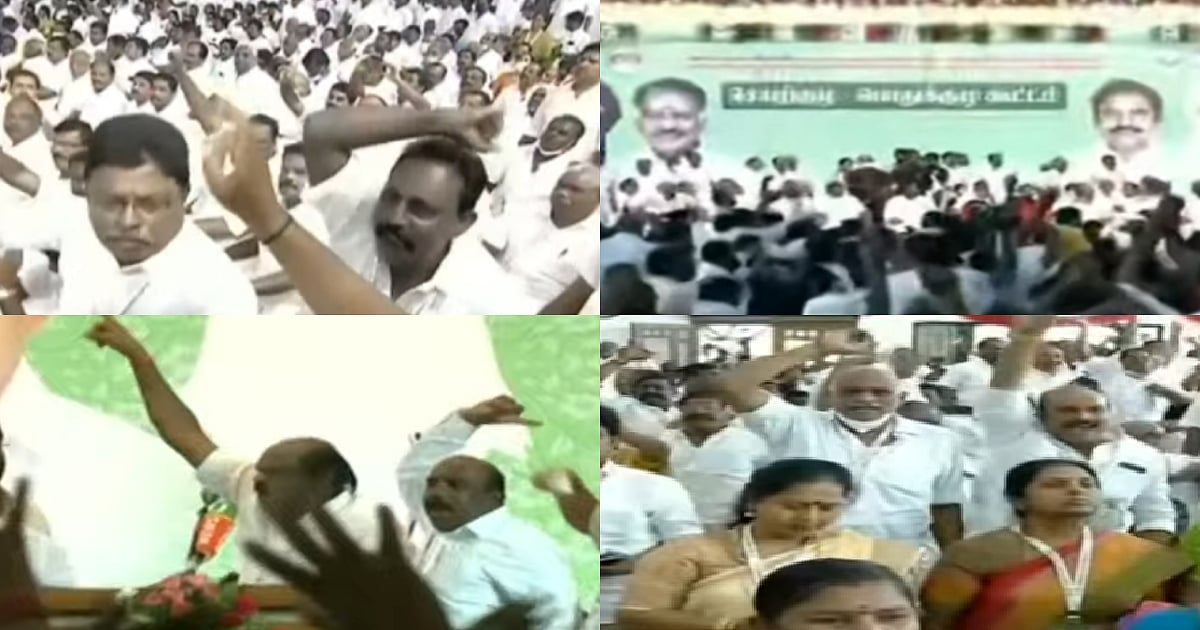 வாட்டர் பாட்டில் அடி.. முதுகில் குத்து.. டயர் பஞ்சர் : கூட்டத்தில் வைத்து OPS-ஐ தாக்கிய கும்பல்