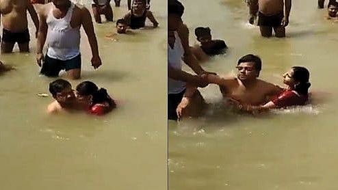 அயோத்தி நதியில் மனைவியுடன் Romance.. ரவுண்டு கட்டி அடித்த இளைஞர்கள்: காரணம் என்ன?