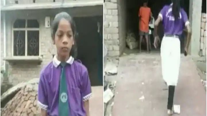 கல்வி மீது கொண்ட காதல்.. ஒற்றைக்காலுடன் 2 கி.மீ. சென்று படிக்கும் சிறுமி.. வைரலாகும் வீடியோ !