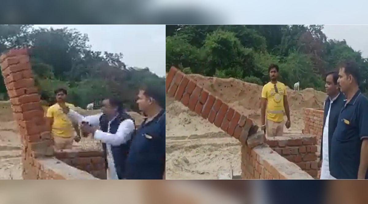 கையால் தள்ளியதும் இடிந்த சுவர்.. அரசு பொறியியல் கல்லூரி கட்டுவதில் ஊழல்: பா.ஜ.க. ஆட்சியில் தொடரும் அவலம்!