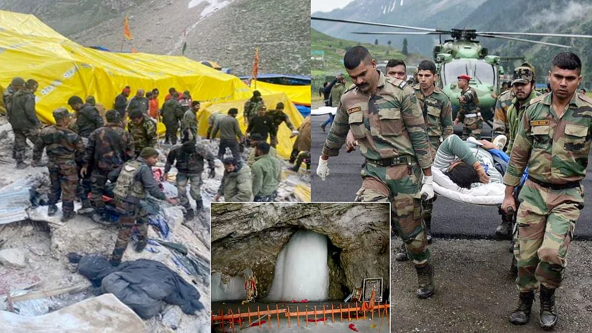 அமர்நாத் யாத்திரையில் பக்தர்கள் பலி எண்ணிக்கை 15 ஆக உயர்வு.. 40 பேர் மாயம்.. 