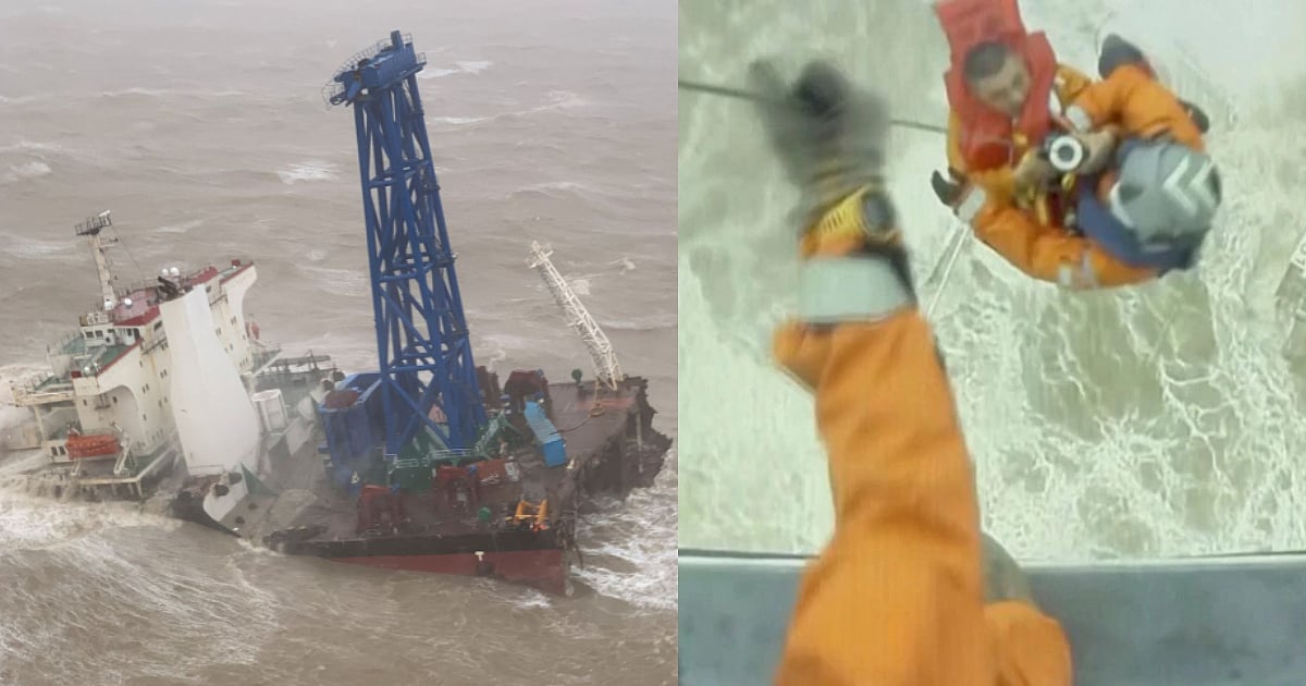 புயலில் சிக்கி இரண்டாக உடைந்த கப்பல்.. வெளியான அதிர்ச்சி வீடியோ! கடலில் விழுந்தவர்கள் நிலை என்ன?