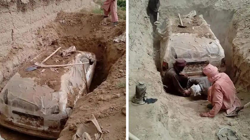 21 ஆண்டுக்குப் பிறகு தோண்டி எடுக்கப்பட்ட  முல்லா உமர் கார்..  அருங்காட்சியகத்தில் வைக்க தாலிபான் திட்டம்!