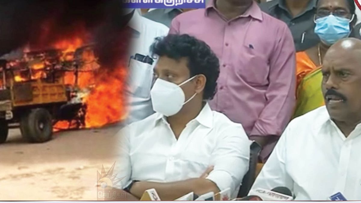 "அரசுக்கு அவப்பெயர் ஏற்படுத்தவே வன்முறை நடந்துள்ளது"..  ஆய்வுக்கு பின் அமைச்சர் எ.வ.வேலு பேட்டி!