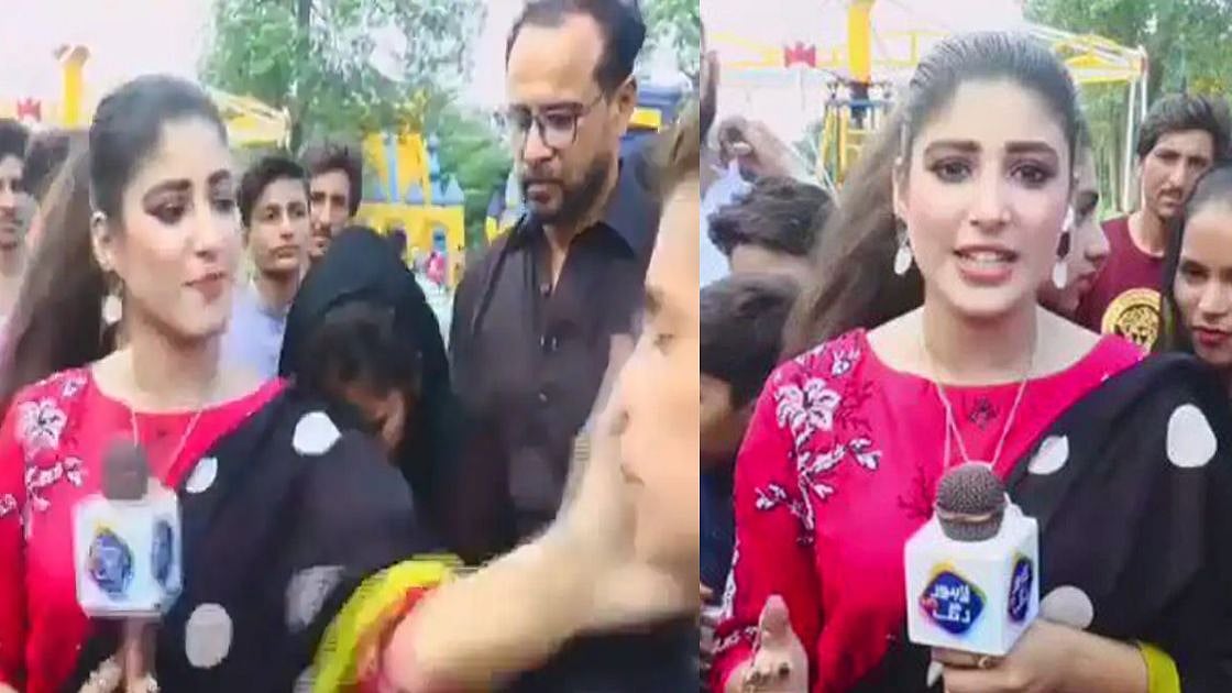 சிறுவனுக்கு 'பளார்' விட்ட பாகிஸ்தான் பெண் செய்தியாளர்.. வைரலாகும் வீடியோ.. இதுக்ககெல்லாமா அடிப்பாங்க!  
