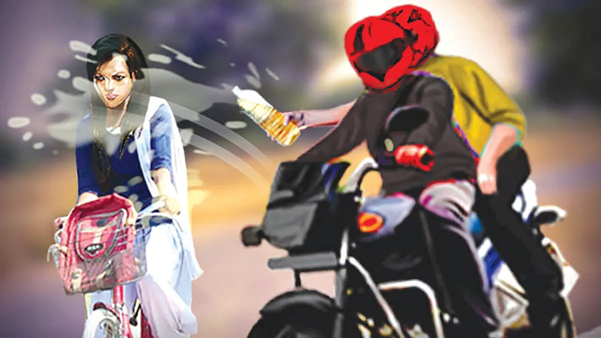 இளம்பெண் மீது ஆசிட் தாக்கு.. தப்பி சென்ற நபரை சுட்டு பிடித்த போலிஸ்.. சினிமா பாணியில் ஒரு ஆக்ஷன் சீன் !