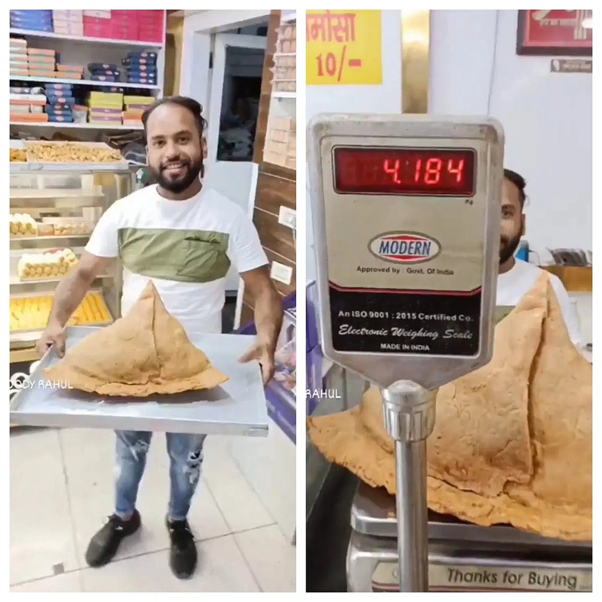 “பந்தயத்துக்கு நாங்க வரலாமா?” - 8 கிலோ சமோசா.. ஜெயிச்சா ரூ.50,000 பரிசு.. எங்க தெரியுமா ?