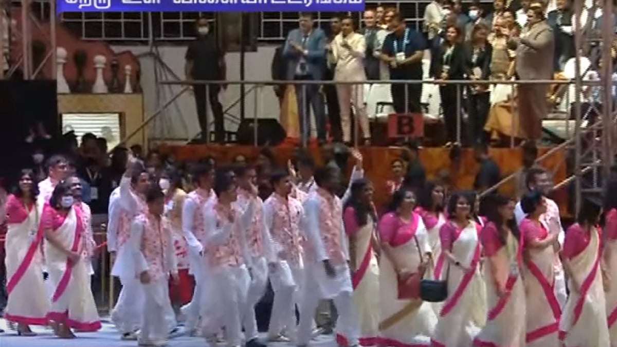 செஸ் ஒலிம்பியாட்டில் பல்வேறு மாநில பாரம்பரியத்தை கெளரவித்த தமிழ்நாடு அரசு !