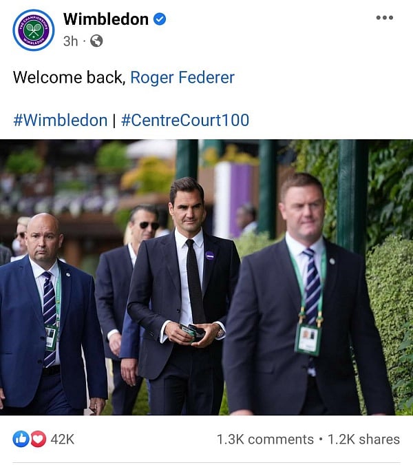 மீண்டும் உலகளவு ட்ரெண்டிங்கில் 'வாத்தி கம்மிங்'.. டென்னிஸ் ஜாம்பவானை வரவேற்ற விம்பிள்டன்: ரசிகர்கள் குஷி!