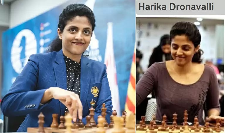 "தாய்மை தடையில்லை!" - நிறைமாத கர்ப்பிணியாக களத்தில் இறங்கும் Grand Master - யார் இந்த ஹரிகா துரோணவல்லி ?