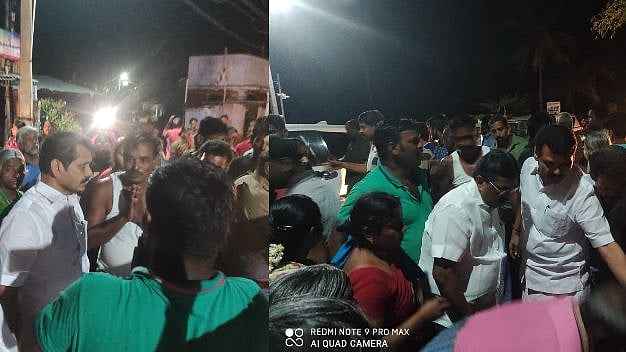 நேருக்கு நேர் மோதிய கார்கள்.. விபத்தில் சிக்கியவர்களை மீட்டு காப்பாற்றிய அமைச்சர் செந்தில் பாலாஜி !