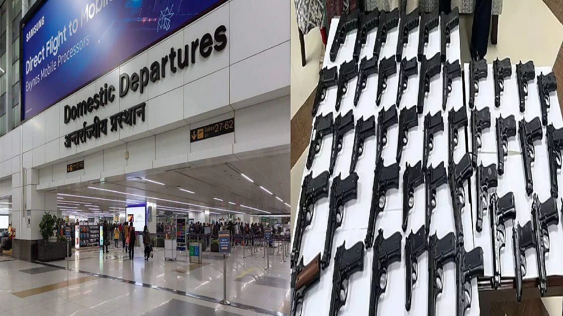 விமான நிலையத்தில் கைப்பற்றப்பட்ட 45 துப்பாக்கிகள்..முன்பே 25 துப்பாக்கியை கடத்தியதாக பகீர் வாக்குமூலம்!  