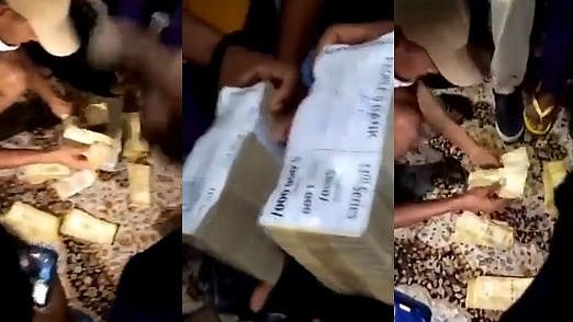 அதிபர் மாளிகை பதுங்கு குழியில் கட்டுக்கட்டாக கண்டெடுக்கப்பட்ட பணம்.. அதிகாரிகளிடம் ஒப்படைத்த பொதுமக்கள்!