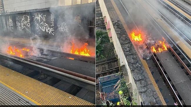 பற்றி எரிந்த இரயில் தண்டவாளம்.. இரயில்கள் ரத்து.. அவசர நிலையை அறிவித்த இங்கிலாந்து அரசு! - காரணம் என்ன?