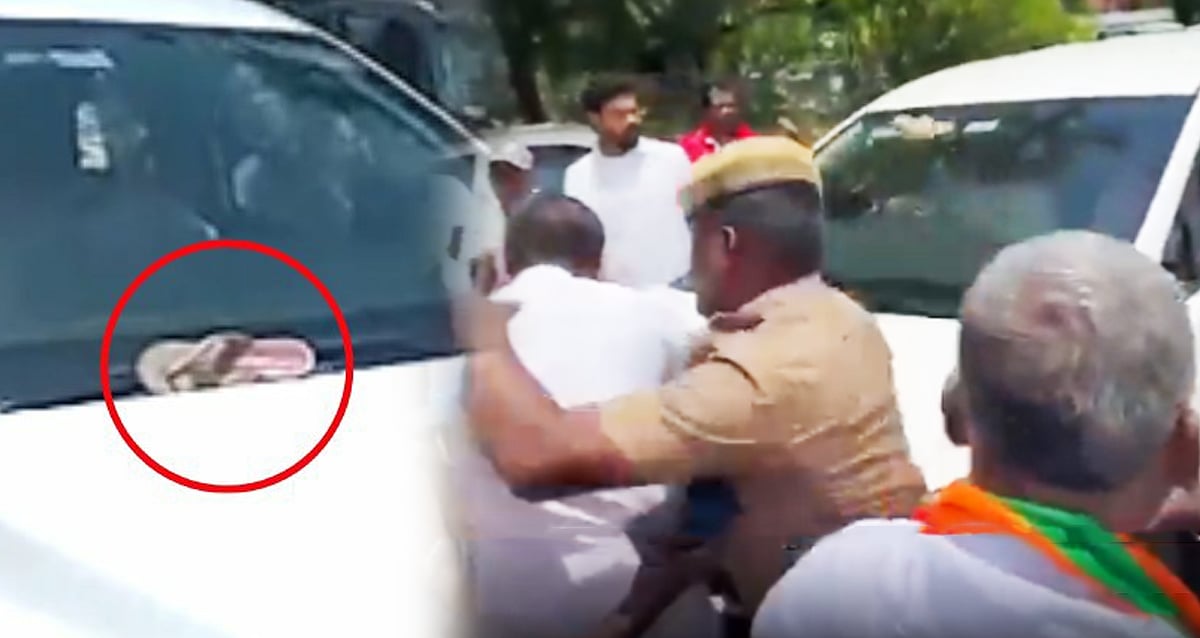 செருப்பை கொண்டு தேசிய கொடியை அவமதித்த கும்பல்தான் வீட்டில் கொடியேற்ற சொல்கிறது : TRB ராஜா ஆவேசம் !