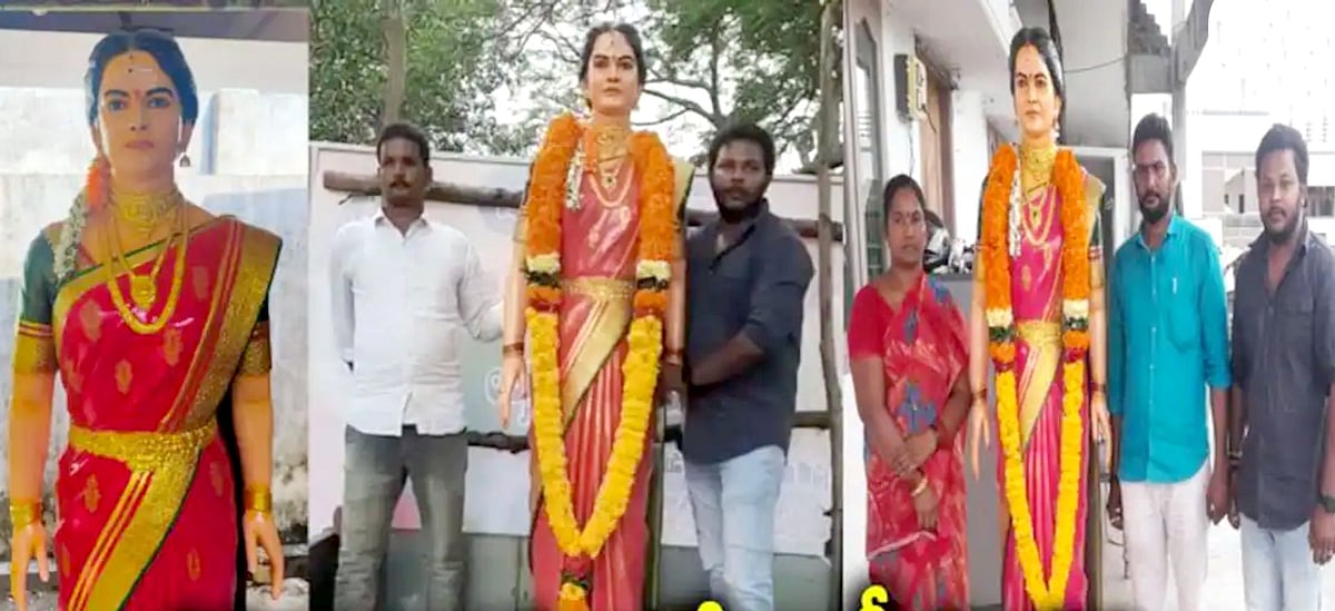 ரக்ஷா பந்தன் : மறைந்த தங்கையின் சிலையை நிறுவி ஊர்வலம்.. சகோதரர்கள் செயலால் ஆந்திராவில் நெகிழ்ச்சி !