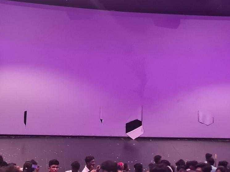 "சும்மா கிழி.." தியேட்டர் திரையை கிழித்த தனுஷ் ரசிகர்கள்.. பாதியிலே நிறுத்தப்பட்ட திருச்சிற்றம்பலம் படம்!