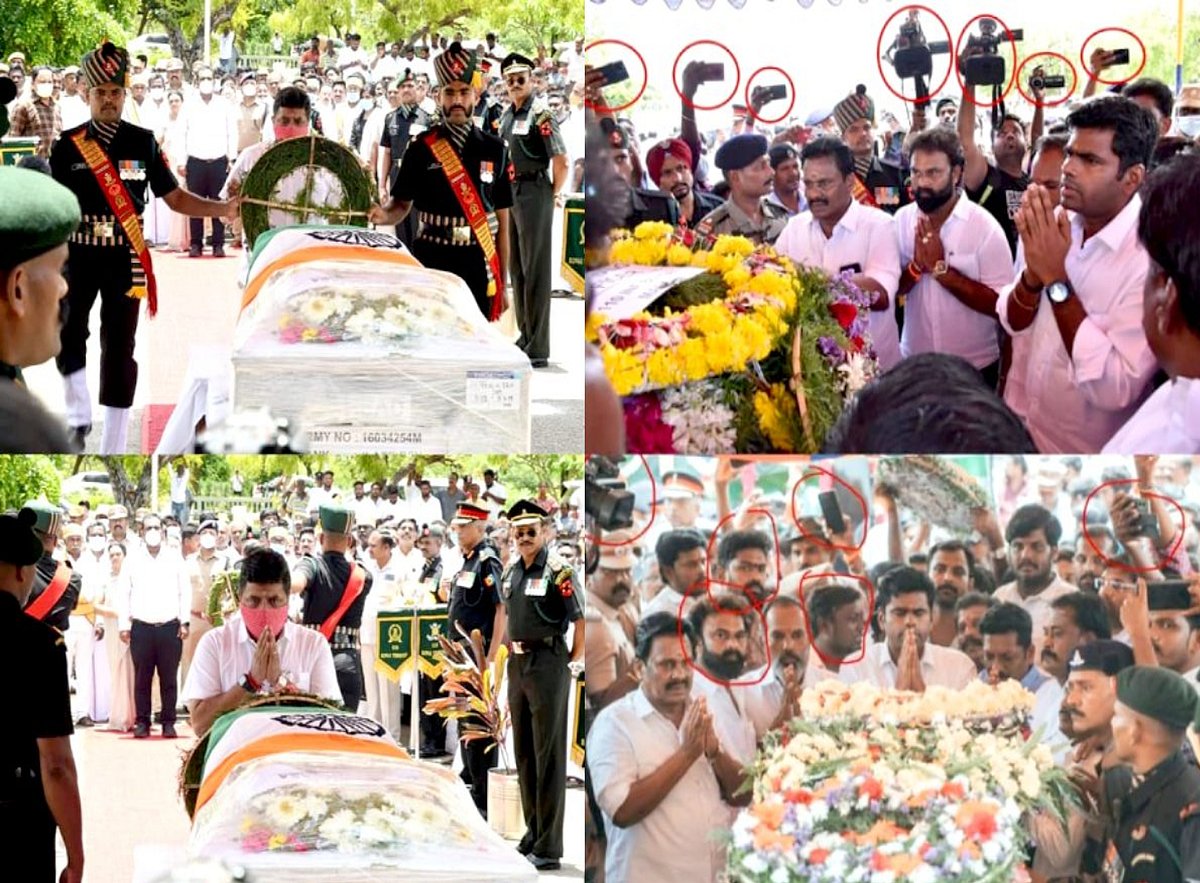 விளம்பரம் தேடுபவருக்கும், அஞ்சலி செலுத்துவதற்கும் உள்ள வித்தியாசங்கள் : PTR வெளியிட்ட புகைப்பட ஆதாரங்கள்!